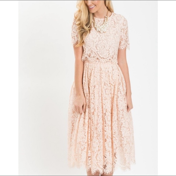 Blush Pink Morning Lavender Dress - Picture 1 of 3